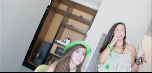  Hot Teen Best Friends Record Drunk Orgy On St. Pattys Day